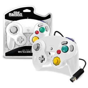 old skool controller compatible with gamecube/wii - white