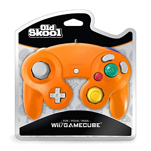 Old Skool Controller Compatible with Gamecube/Wii - Orange (Spice)