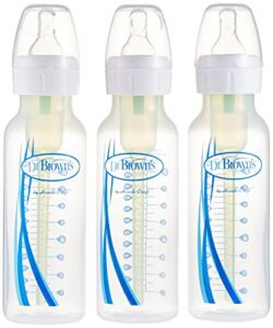 dr. brown's options narrow, 3 pack, clear, 8 ounce