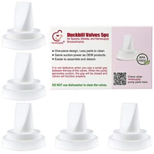 nenesupply 5 pc duckbill valves compatible with medela and spectra pump parts use on spectra s2 spectra s1 and pump in style harmony symphony replace spectra duckbill valves and medela valve