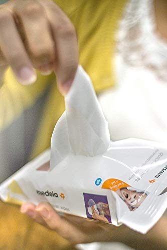 Medela Quick Clean Breast Pump and Accessory Wipes, 72 Wipes in a Resealable Pack, Convenient Portable Cleaning, Hygienic Wipes Safe for Cleaning High Chairs, Tables, Cribs and Countertops