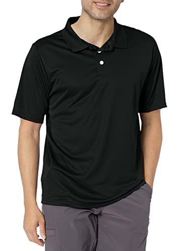 Hanes Sport Men's Cool DRI Men's Performance Polo,Black,X-Large