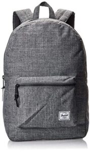herschel settlement backpack, raven crosshatch, classic 23.0l