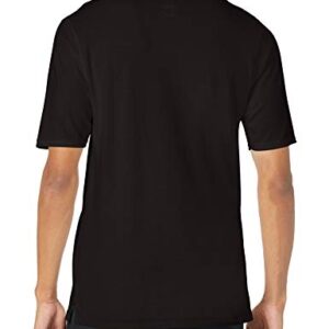 Hanes mens Short Sleeve X-temp Performance Polo fashion t shirts, Black, Large US