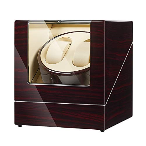 JQUEEN Double Watch Winder with Quiet Japanese Mabuchi Motor