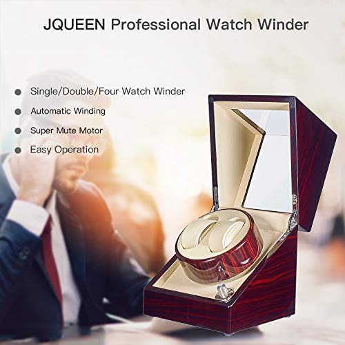 JQUEEN Double Watch Winder with Quiet Japanese Mabuchi Motor