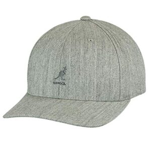 kangol wool flexfit baseball hat for men and women, large-x-large, flannel