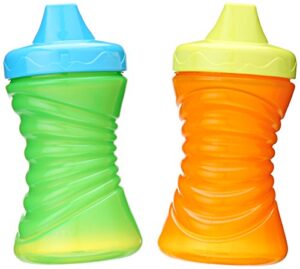 gerber graduates fun grips hard spout sippy cup in assorted colors, 10 ounce, 2 count