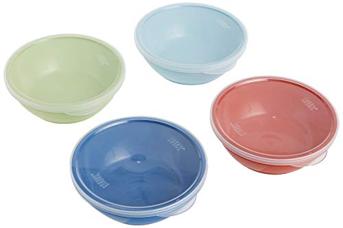 First Essentials by NUK Bunch-a-Bowls, Assorted Colors, 4-Pack