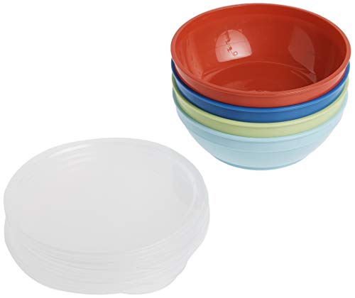 First Essentials by NUK Bunch-a-Bowls, Assorted Colors, 4-Pack