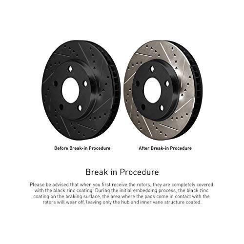 R1 Concepts Front Rear Brakes and Rotors Kit |Front Rear Brake Pads| Brake Rotors and Pads| Ceramic Brake Pads and Rotors |fits 2003-2011 Honda Element