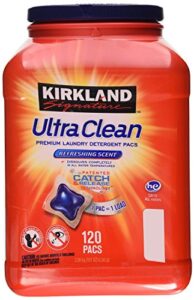 kirkland signature ultra clean laundry detergent, 120 pacs