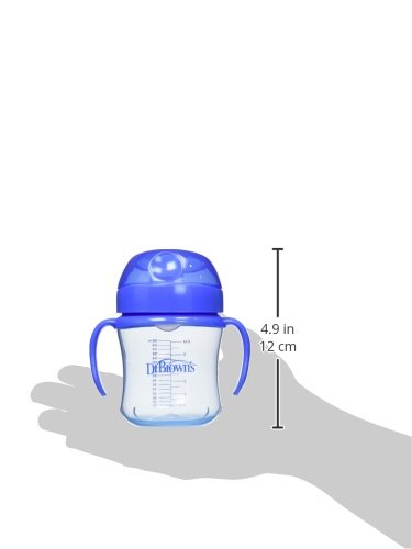 Dr. Brown's Soft-Spout Transition Cup, 6 oz (6m+), Blue, Single