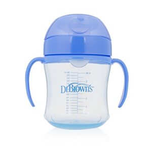 dr. brown's soft-spout transition cup, 6 oz (6m+), blue, single