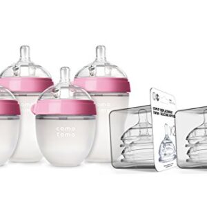 Comotomo Newborn Bottle Set Pink