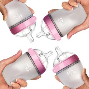 Comotomo Newborn Bottle Set Pink