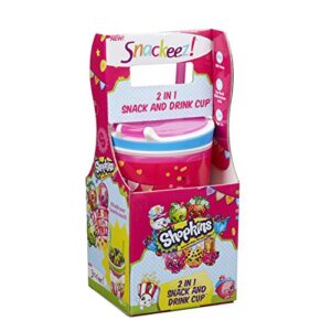 snackeez shopkins 2 in 1 snack and drink cup