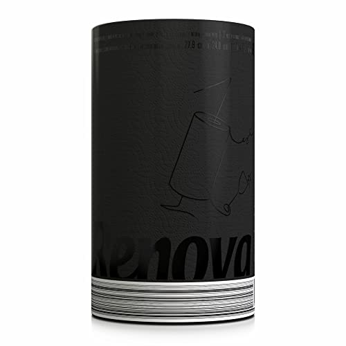 Renova Single Roll Kitchen Paper Towels, Black