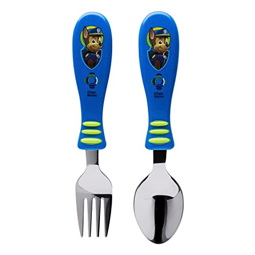 Zak Designs Paw Patrol Dinnerware Set Includes Melamine 3-Section Divided Plate and Utensil Made of Durable Material and Perfect for Kids, 3 Piece Set, Paw Patrol Boys 3pc