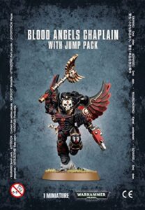 games workshop warhammer 40k - blood angels chaplain with jump pack