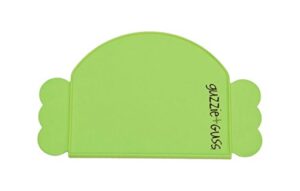 guzzie+guss perch silicone table chair placemat, made of food grade silicone, easy to clean, dishwasher safe, green