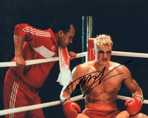 dolph lundgren (rocky) 8x10 photo signed in-person