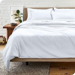 bare home duvet cover twin/twin extra long size - premium 1800 super soft duvet covers collection - lightweight, cooling duvet cover - soft textured bedding duvet cover (twin/twin xl, white)