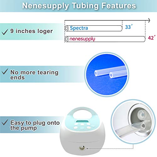 Nenesupply Tubing Compatible with Spectra S2 Spectra S1 Spectra 9 Plus Replace Spectra Tubing Ameda Tubing Avent Tubing Replace Spectra Pump Parts Replace Spectra S2 Accessories