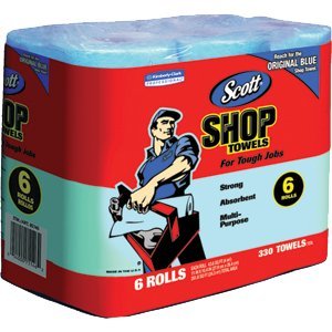 scotts kimberly clark 75146 blue shop towels on a roll bundle44; 6 pack
