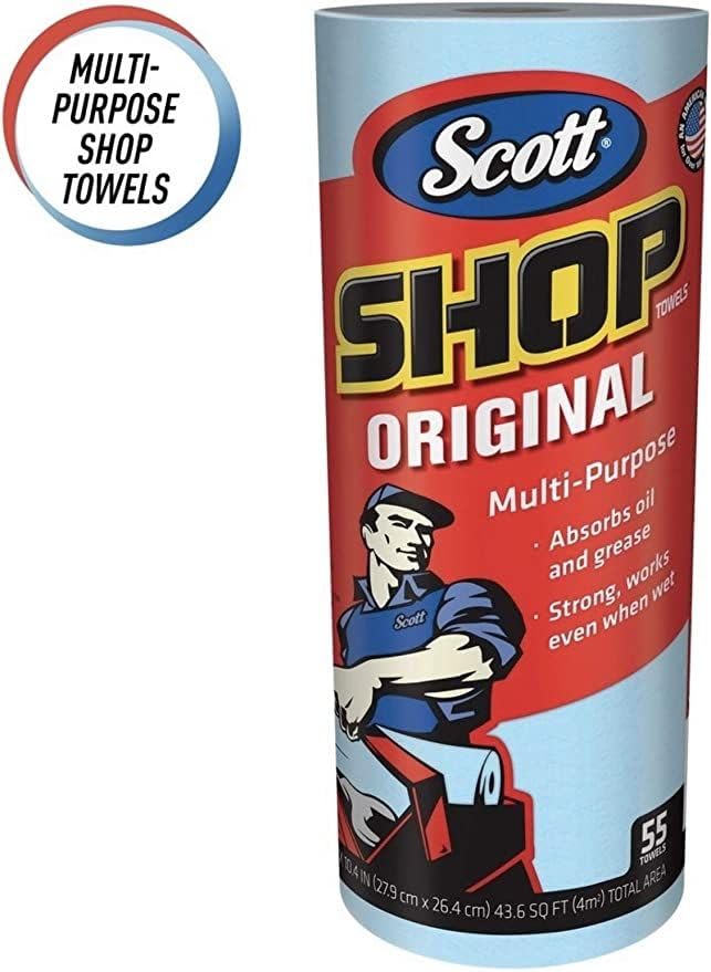 Scotts Kimberly Clark 75146 Blue Shop Towels On A Roll Bundle44; 6 Pack