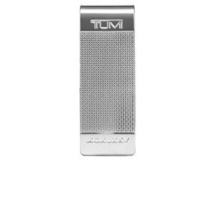 tumi - nassau ballistic etched money clip wallet with rfid id lock for men - silver