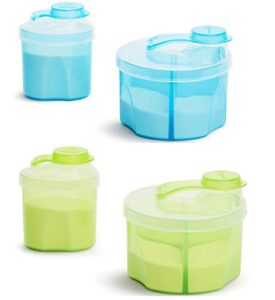 munchkin formula dispenser combo pack, blue/green - 2 sets