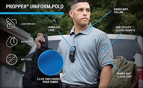 Propper Men's Uniform Polo, Black, Medium