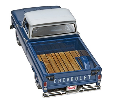 Revell 85-7225 '66 Chevy Fleetside Pickup Model Truck Kit 1:25 Scale 112-Piece Skill Level 4 Plastic Model Building Kit , Blue, 12 years old and up