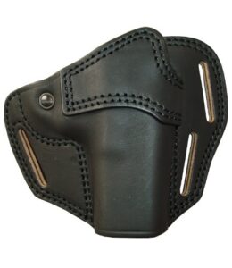 east.a pancake cow leather black silhouette holster no.215-bk glock