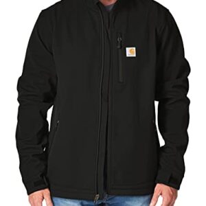 Carhartt Men's Rain Defender Relaxed Fit Heavyweight Softshell Jacket, Black, X-Large