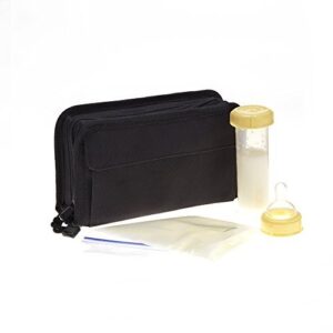 FlexiFreeze Pocketbook Breastmilk Cooler, Black