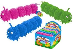 toysmith colorful caterpillar puffer ball party set bundle - (assorted colors) by toysmith