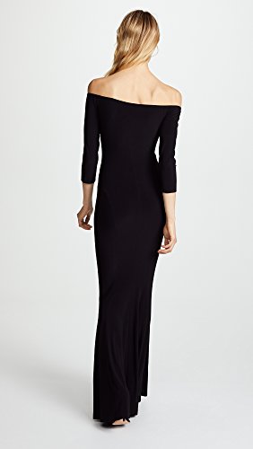 Norma Kamali Women's Kamali Kulture Off Shoulder Fishtail Gown, Black, M