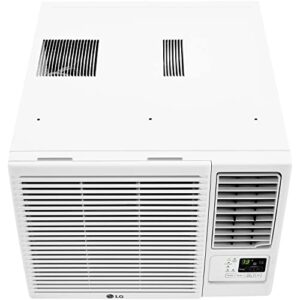 LG 7,500 BTU Window Air Conditioner with Supplemental Heat, Cools 320 Sq.Ft. (16' x 20' Room Size), Electronic Controls with Remote, 2 Cooling, Heating & Fan Speeds, Slide In-Out Chassis, 115V