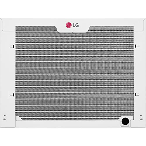 LG 7,500 BTU Window Air Conditioner with Supplemental Heat, Cools 320 Sq.Ft. (16' x 20' Room Size), Electronic Controls with Remote, 2 Cooling, Heating & Fan Speeds, Slide In-Out Chassis, 115V