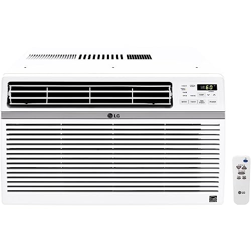 LG 24,500 BTU Window Air Conditioner, Cools 1,560 Sq.Ft. (39' x 40' Room Size), Quiet Operation, Electronic Control with Remote, 3 Cooling & Fan Speeds, ENERGY STAR®, Auto Restart, 230/208V, White