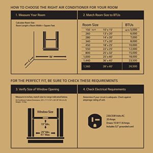 LG 24,500 BTU Window Air Conditioner, Cools 1,560 Sq.Ft. (39' x 40' Room Size), Quiet Operation, Electronic Control with Remote, 3 Cooling & Fan Speeds, ENERGY STAR®, Auto Restart, 230/208V, White