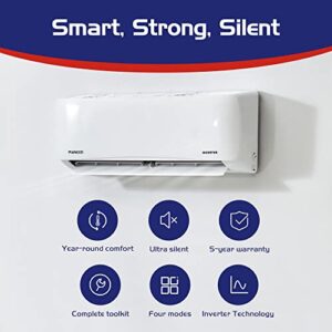 Pioneer Air Conditioner WYS036G-20 Wall Mount Ductless Inverter+ Mini Split Heat Pump, 36000 BTU-208/230 V