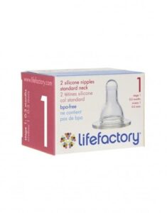 silicone nipples-stage 1 (0-3 months) lifefactory 2 pack