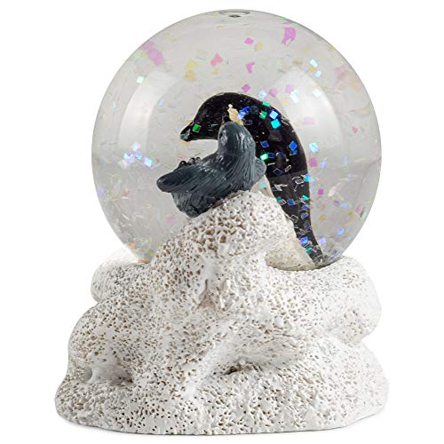 Elanze Designs Mommy Penguin and Chicks 3 x 3 Miniature 45MM Water Globe Table Top Figurine