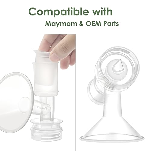 Maymom Breast Shield Flange Compatible with Ameda Breast Pumps (28 mm, Large, 1-Piece)