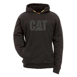 caterpillar performance lined hooded sweatshirt, black, medium