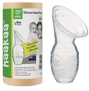 haakaa silicone breastfeeding manual breast pump milk pump 100% food grade silicone bpa pvc and phthalate free