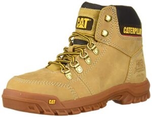 cat footwear men's outline st work boot, honey reset, 9.5